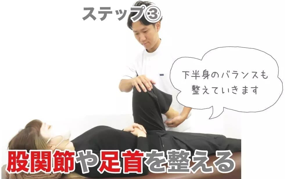 股関節や足首を整える
